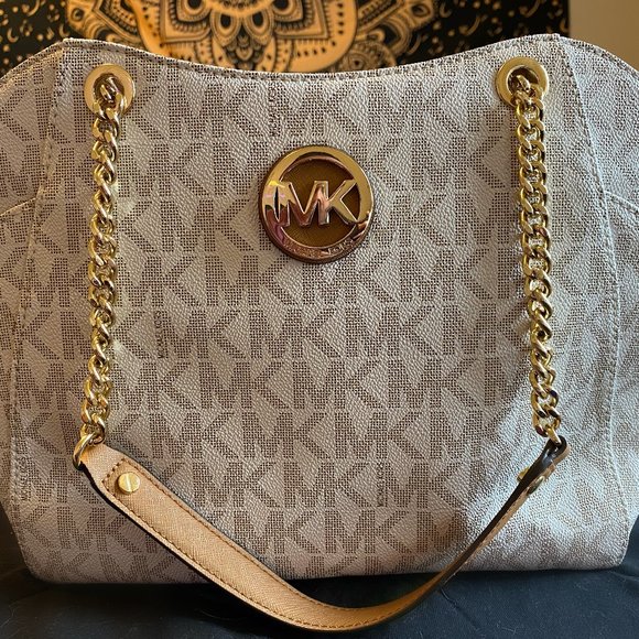 Michael Kors Bags Michael Kors Gold Logo Handbag Poshmark